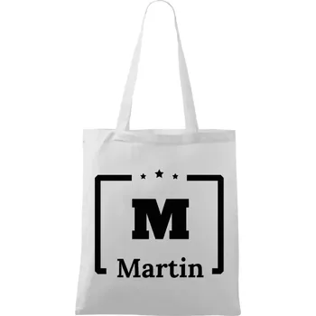 Látková taška Jméno s iniciálou
