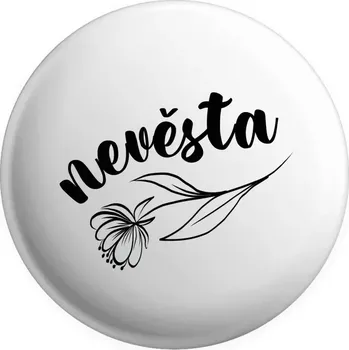 Placka Nevěsta - s květinou