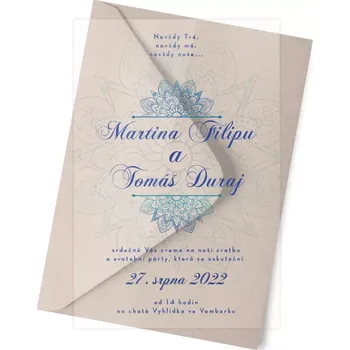 Svatební dekorace Plexi oznámení ELISKA