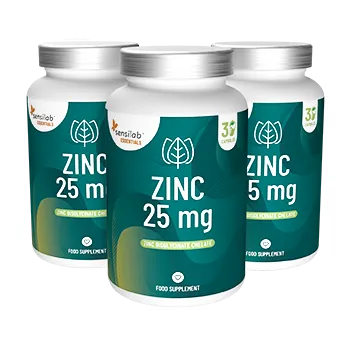 Essentials Zinek vysoká dávka 25 mg – Vegan, 90 kapslí
