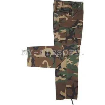 MIL-TEC Kalhoty US BDU polní rip-stop WOODLAND Velikost: S Maskáče