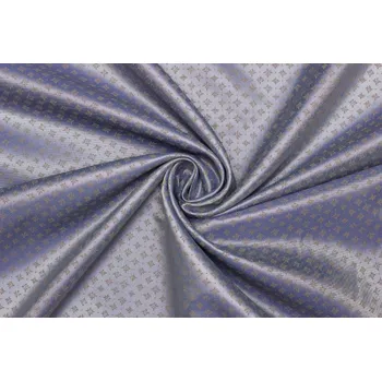 Podšívka viskóza | polyester - Modro fialová se vzorem