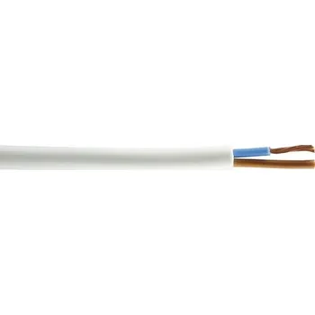 elektrický kabel Kabel H05VV-F (CYSY) 2x1,5 bílý, metrážové zboží