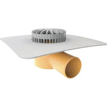 Kanalizační potrubí Vodorovná terasová vpust TOPWET s integrovanou PVC manžetou, DN 110