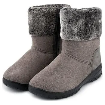 Dámská zimní obuv Vlnka Dámské kotníkové zimní boty s ovčí vlnou Anita šedá velikost obuv dospělí 37