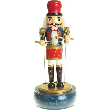 Vánoční dekorace TifanTEX Louskáček zvonkohra Bubeník 31 cm