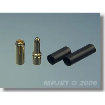 RC vybavení Konektor MP JET Gold 2,5mm pro drát 2,5 mm2 (2 páry)
