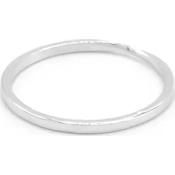 Prsten B&B Goldinvestic Prsten z bílého zlata, hladký kroužek 0,73g