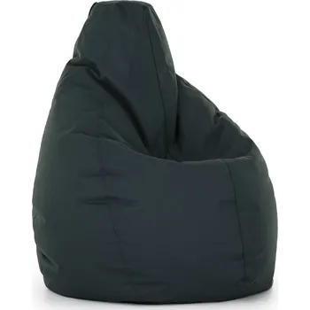 Sedací pytel SakyPaky 10 sedacích vaků Hruška šedá ocelová