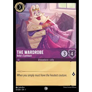 Sběratelská karetní hra 1ST 057/204 THE WARDROBE - Belle's Confidant - The First Chapter Verze: NORMAL