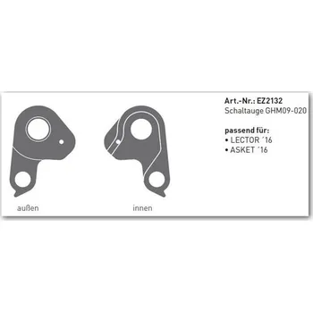 rám kola GHOST náhradní díly Koncovka rámu Ghost EZ 2132 - SRAM - UNI