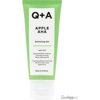 Pleťový peeling Exfoliační čisticí gel na pleť s kyselinou AHA Q+A, 75 ml