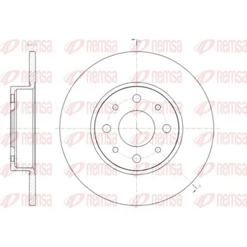 Brzdový kotouč Brzdový kotouč REMSA 61390.00