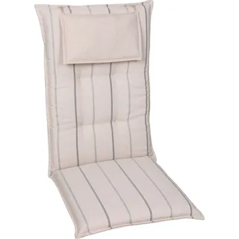 GO-DE Textil Sada zahradních podsedáků (vysoká opěrka, 2 kusy, béžová)