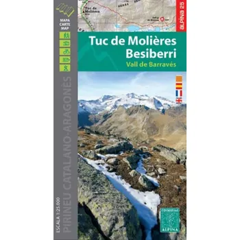 Editorial Alpina mapa Tuc de Molieres, Besiberri, Vall de Barravés, Vall de Boí