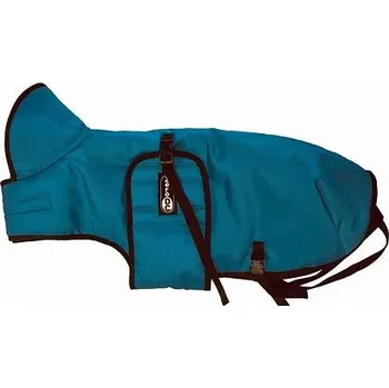 Obleček pro psa Zimní vesta JEDNOBAREVNÁ petrolejová varianta 50 cm