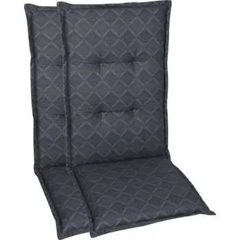 Podsedák GO-DE Textil Sada zahradních podsedáků Raute (střední opěrka, 2 kusy, antracitová)