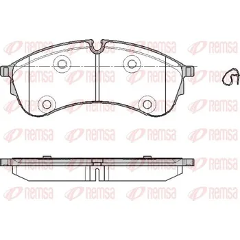 Brzdová destička Sada brzdových destiček, kotoučová brzda REMSA 1847.00