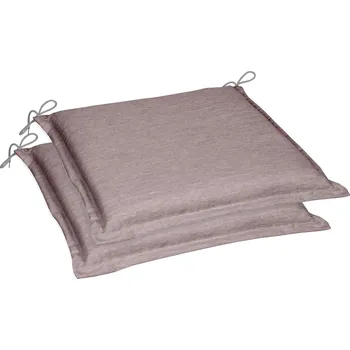 Podsedák GO-DE Textil Sada zahradních podsedáků Uni (polštářek, 5 cm, 2 kusy, šedohnědá)
