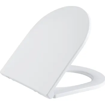 CERANO - WC sedátko se zpomalovacím mechanismem Seggio - slim/UF - bílá lesklá - 36x4,2x43 cm