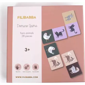 FILIBABBA domino hra Farm Animals