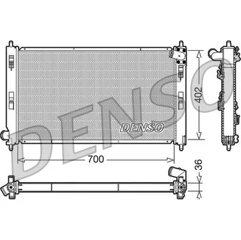 Chladič motoru Chladič, chlazení motoru DENSO DRM45029