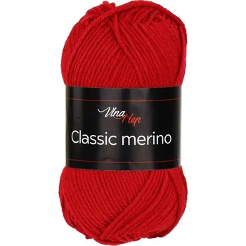 Příze Vlna Hep Classic merino 61143 červená