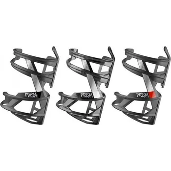 Košík na láhev košík na láhev Elite PRISM carbon pravá strana, černo-bílý lesk