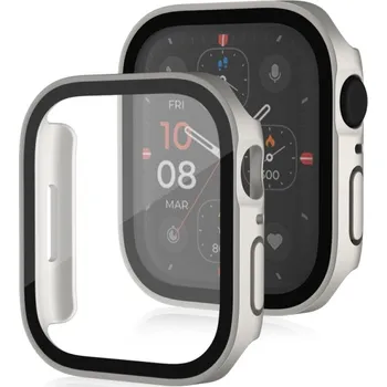 VSECHNONAMOBIL 67554 PC FULL COVER Plastový kryt so sklom pre Apple Watch SE / SE 2022 / SE 2023 / SE 2025 (44mm) STARLIGHT