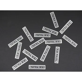 autíčko KOPIE SAMOLEPKY PRO TATRA 613 OD ITES ”TATRA 613” - STŘÍBRNÁ+ČERNÝ NÁPIS