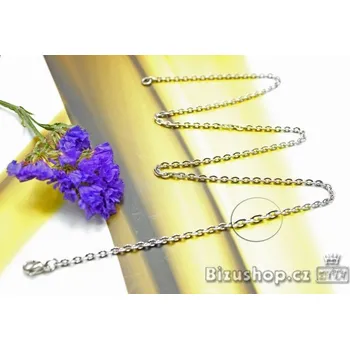 Řetízek Řetízek očkový ocel v jemném provedení 65 cm