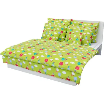 Povlečení Povlečení bavlna 70x90/140x200 vzor zoo oblaka