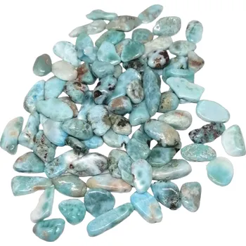 Přírodní kámen Larimar pravý leštěný z Dominikány A kvalitě – exkluzivní modrý kámen bohů