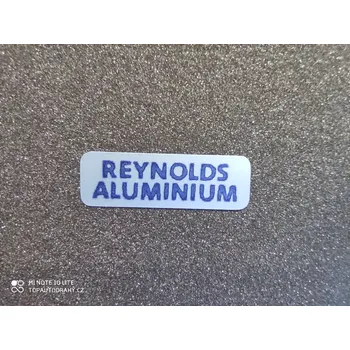 Příslušenství k autodráze Reynolds Aluminium - stříbrná+modrý samolepka