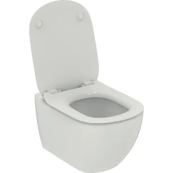 Klozet Ideal Standard Idealmood Závěsné WC se sedátkem AquaBlade, 33,5 × 36,5 × 53,5 cm, bez splachovacího kruhu T466501 bílá