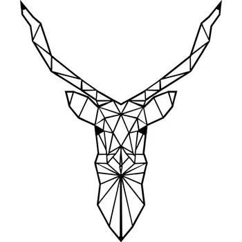 Nástěnná dekorace JELEN 50x60 cm černá