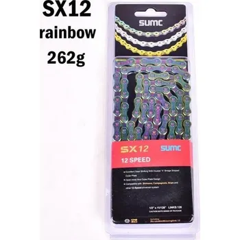 Řetěz na kolo řetěz IIIPro SX12 rainbow 12sp.