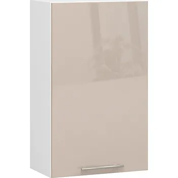 Kuchyňská skříňka Závěsná kuchyňská skříňka Olivie W 50 cm bílá/cappuccino