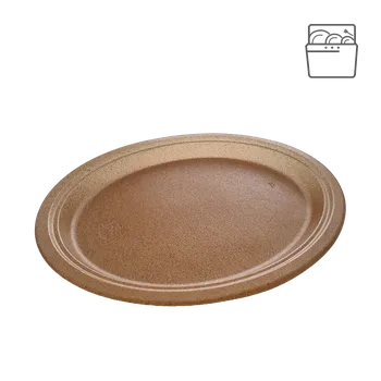 Jednorázové nádobí EcoPack Talíř EKO kompozit dřevo/plast (WPC) 31 cm oválný bal/50 ks Balení: 250