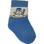 Dětské froté ponožky s lycrou modré, Velikost: 13 - 14 (19 - 21), Barva: Modrá