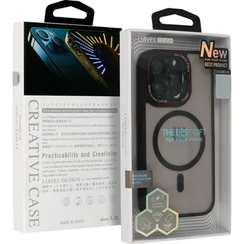 Pouzdro na mobilní telefon Pouzdro Liavec LK Magsafe pro Iphone 15 černé