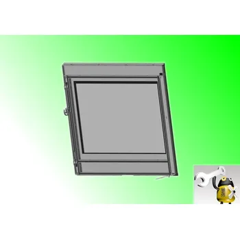 Krbová kamna ROMOTOP dvířka topeniště pro kamna ALEDO - Šedá