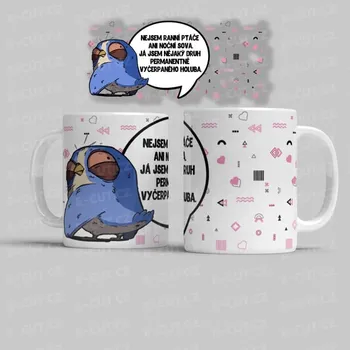 Hrnek Nejsem ranní ptáče ani noční sova - Žlutá