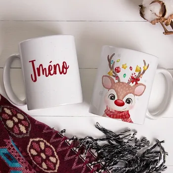 Hrnek se sobem a jménem - Růžová