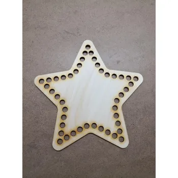 Dřevěné dno - hvězda 15 x 15 cm