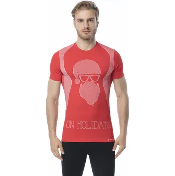 Pánské funkční tričko s krátkým rukávem IRON-IC - Hipster - červená Barva: Červená, Velikost: L/XL