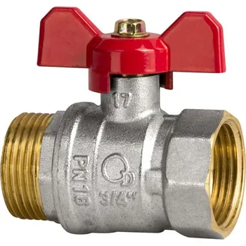 Vodovodní kohout Kulový kohout 3/4"WZ Diamond červený motýlek