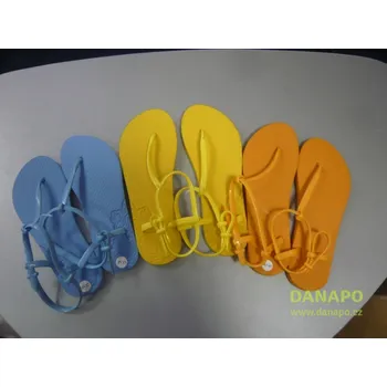 Dámské sandále DANAPO Plážové lehké žabky žluté modré oranžové dámské Velikost: oranžové 40/41