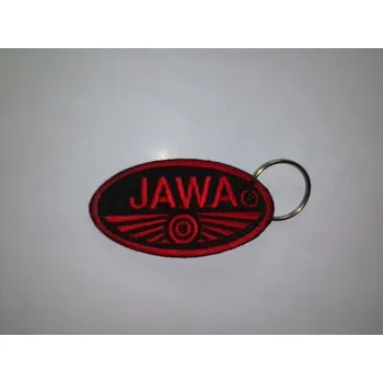 Přívěsek na klíče "klíčenka" Jawa, černo-červená
