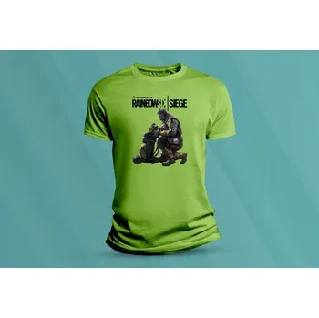 Chlapecké tričko Dětské bavlněné tričko Rainbow six siege Lion 2. velikost S Lime